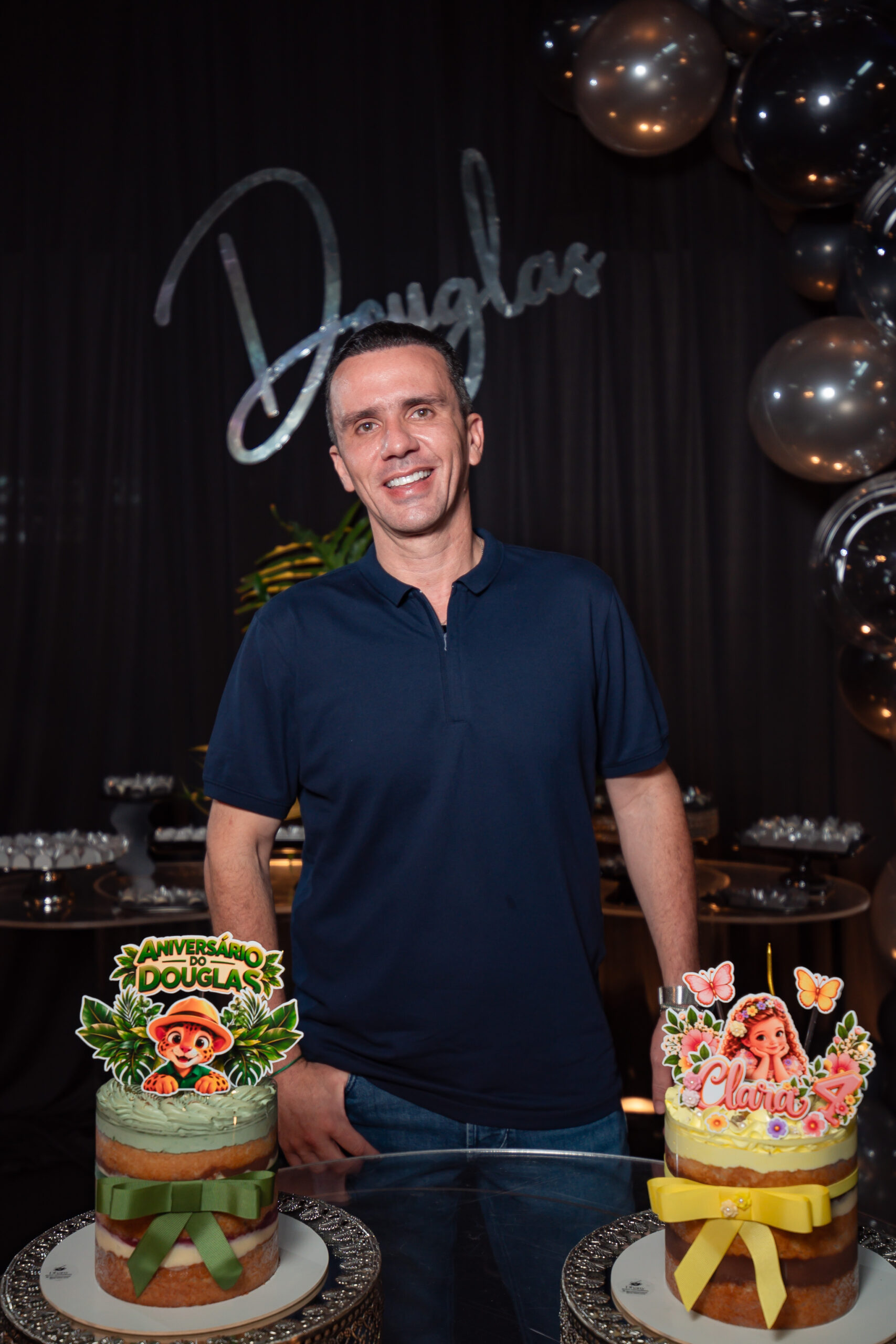Douglas Fonseca de Oliveira durante a comemoração de seu aniversário de 44 anos